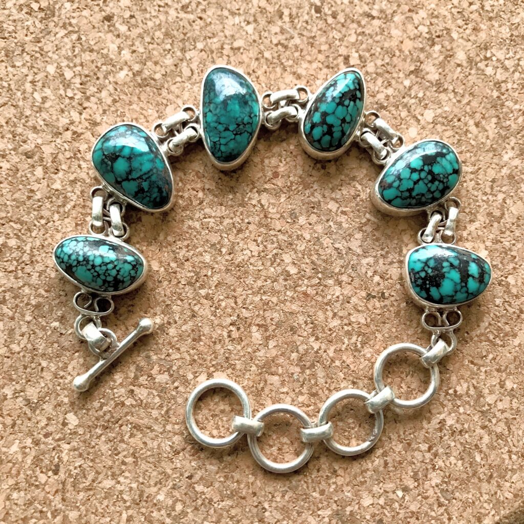 Tibetan Turquoise Bracelet Sample - ASHA KIRANA - なますて ぱりばーる