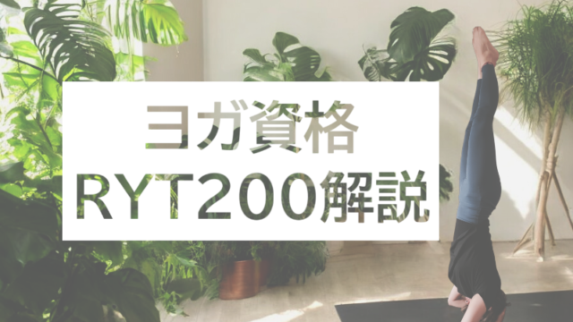 【ヨガ・インド】ヨガで最も一般的な資格RYT200とは？RYT200の学習内容とメリットを解説！- なますて ぱりばーる